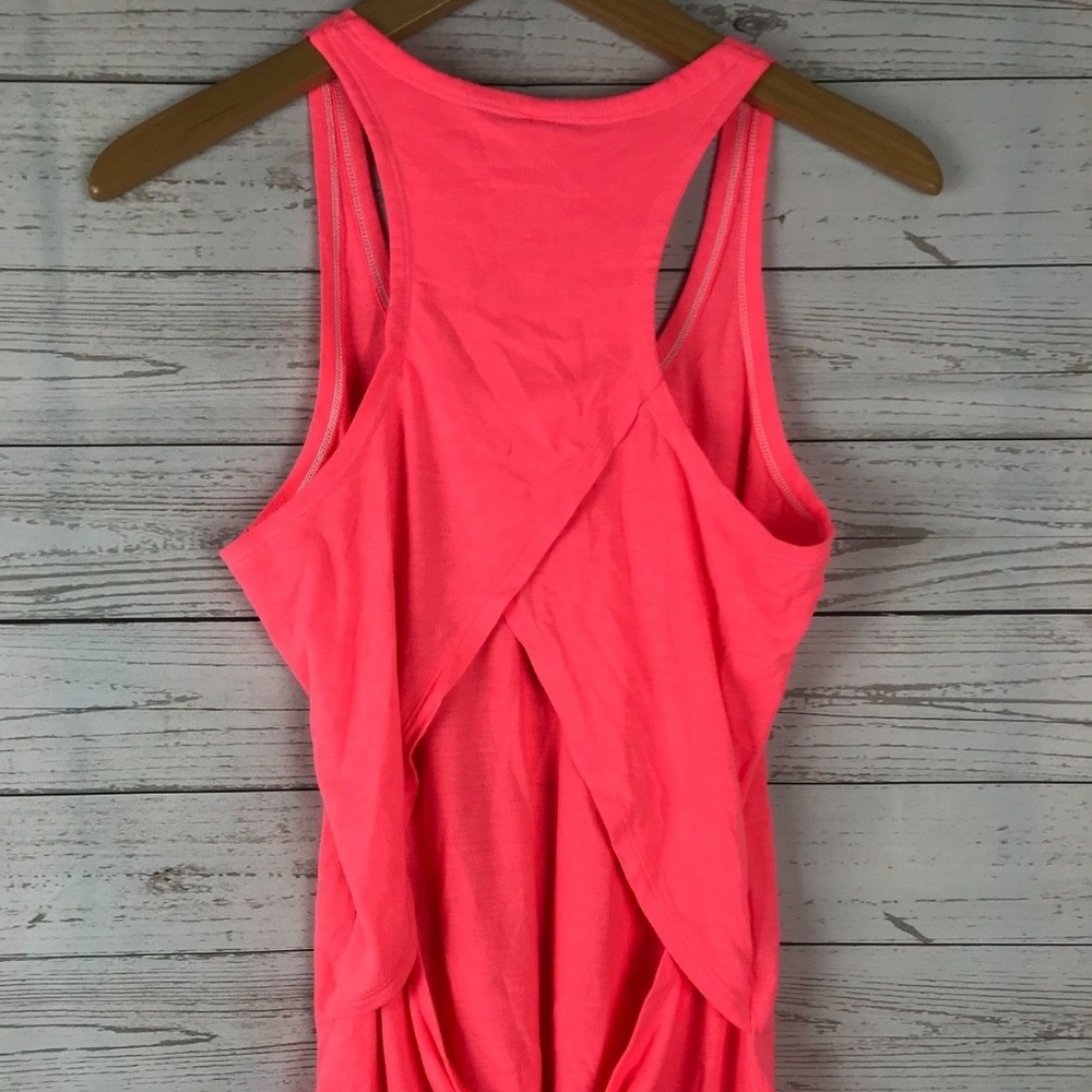 Pink/Coral Under Armour Open Back Racerback Tank